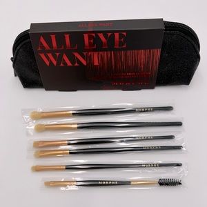 NWT Morphe All Eye Want 6-piece Brush Collection